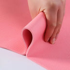1 paquete - 6mm / 8 mm/10mm (morado / negro / Rosa / azul / gris) almohadilla de yoga antideslizante antisísmica engrosada, estera de yoga sólida duradera 183 * 61cm, almohadilla de fitness de amortiguación grande, almohadilla de fitness universal para ho