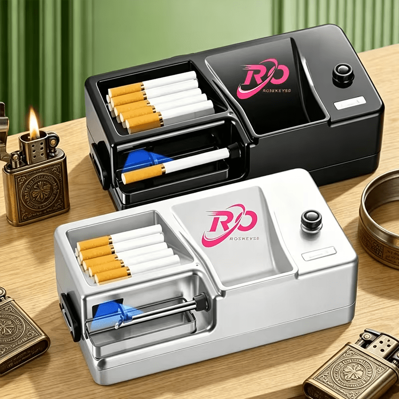 Máquina para hacer cigarrillos, tubo para cigarrillos de 6.5/8 mm, dispensador de cigarrillos, relleno de tabaco, máquina automática para hacer cigarrillos, accesorios para fumadores