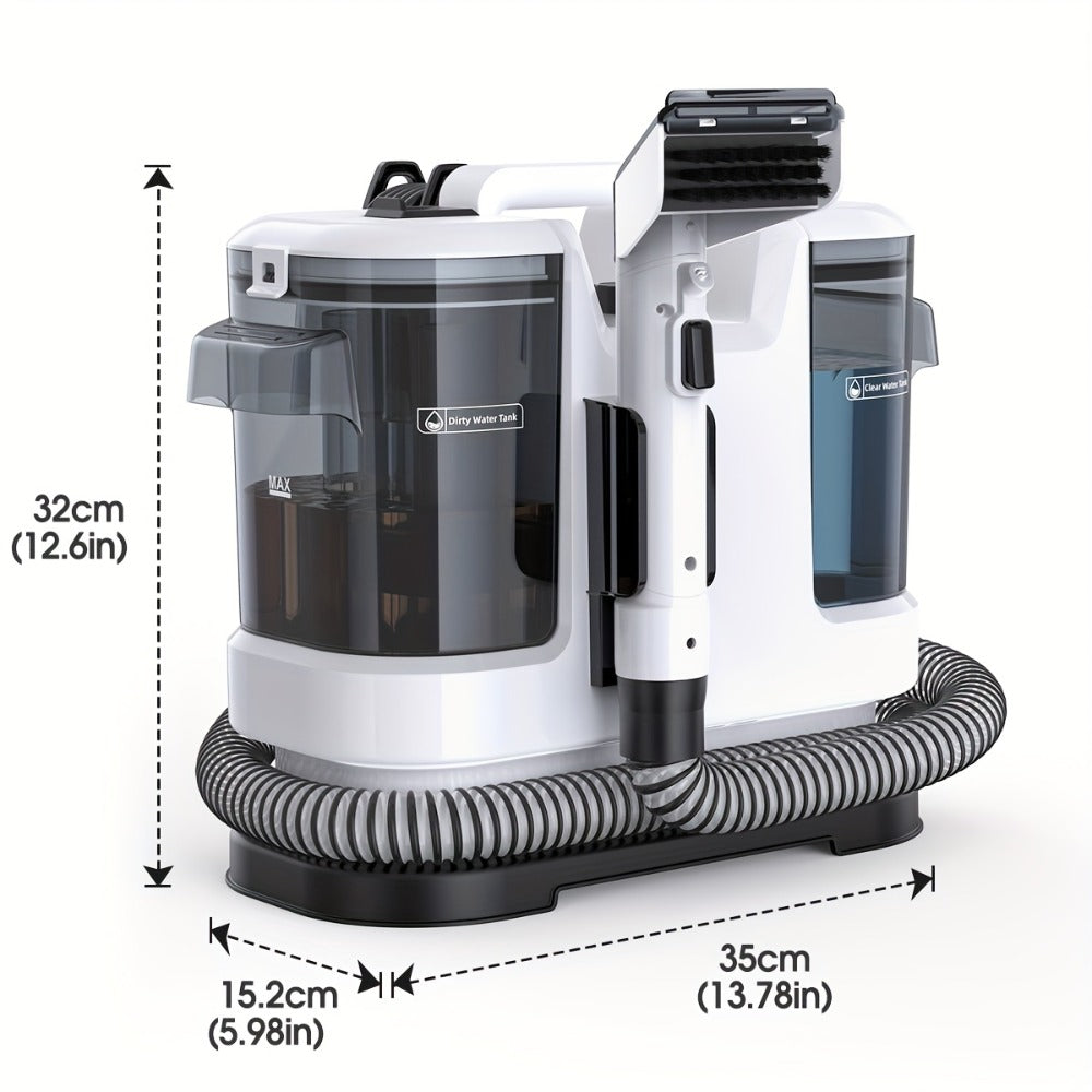 Lubluelu 16500Pa Potente Aspiradora de Desechables, Aspiradora Vertical de Mano con Herramientas Multifunción, Diseño de Tanque de Agua Dual, Diseño que Ahorra Espacio, Limpieza de 3 Acciones, para Alfombras, Mascotas, Asientos de Coche, Sofá, Sillón, Nav