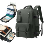 Mochila de Viaje para Cabina de Avion 43x30x18 para Vuelo Barato, Equipaje de Mano y Espaciosa con Compartimento para Zapatos y Mochila Antirrobo Multifuncional para Viajes (266)