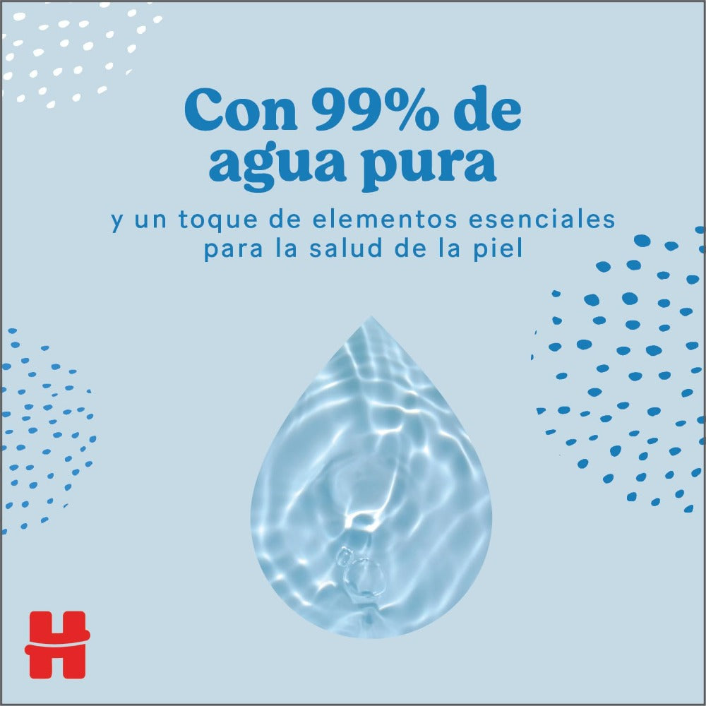 Toallitas Huggies Aqua Pure para Bebé - 99% Agua - 560 toallitas - PACK Especial 10 x 56 Toallitas Aqua Pure Huggies