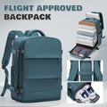 Mochila de Viaje Aprobada por Ryanair, 40X30X20Cm, Bolso de Mano para Aerolíneas, Mochila para Laptop de Gran Capacidad con Compartimento para Zapatos, Bolso de Fin de Semana de Negocios, Mochila Aprobada para Bajo el Asiento en el Avión