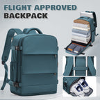 Mochila de Viaje Aprobada por Ryanair, 40X30X20Cm, Bolso de Mano para Aerolíneas, Mochila para Laptop de Gran Capacidad con Compartimento para Zapatos, Bolso de Fin de Semana de Negocios, Mochila Aprobada para Bajo el Asiento en el Avión