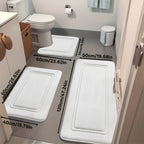 Juego de 3 alfombras antideslizantes para baño, tapete de baño grueso súper absorbente, almohadilla suave de secado rápido, con tapete de inodoro en forma de U, tapete para piso de baño, tapete de ducha, bañera, habitación de ducha, suministros de baño, d
