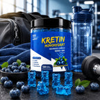 Gomitas de Monohidrato de Creatina, Sabor a Arándano sin Azúcar, 5000 mg por Porción con L-Taurina y Vitamina B12, Suplemento de Creatina Masticable de 120 Unidades para Hombres y Mujeres, No Requiere Mezcla, Soporte Diario para Entrenamiento