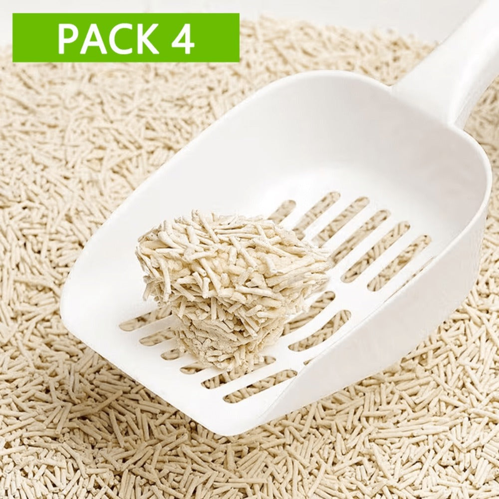 PACK 4 Arena para Gatos AGROMERANTE Arena de Tofu BPS para Gatos sin Polvo Fácil de Aglomerar Controla los Olores se Lanza en el Inodoro 4Pcs aglomera 6L