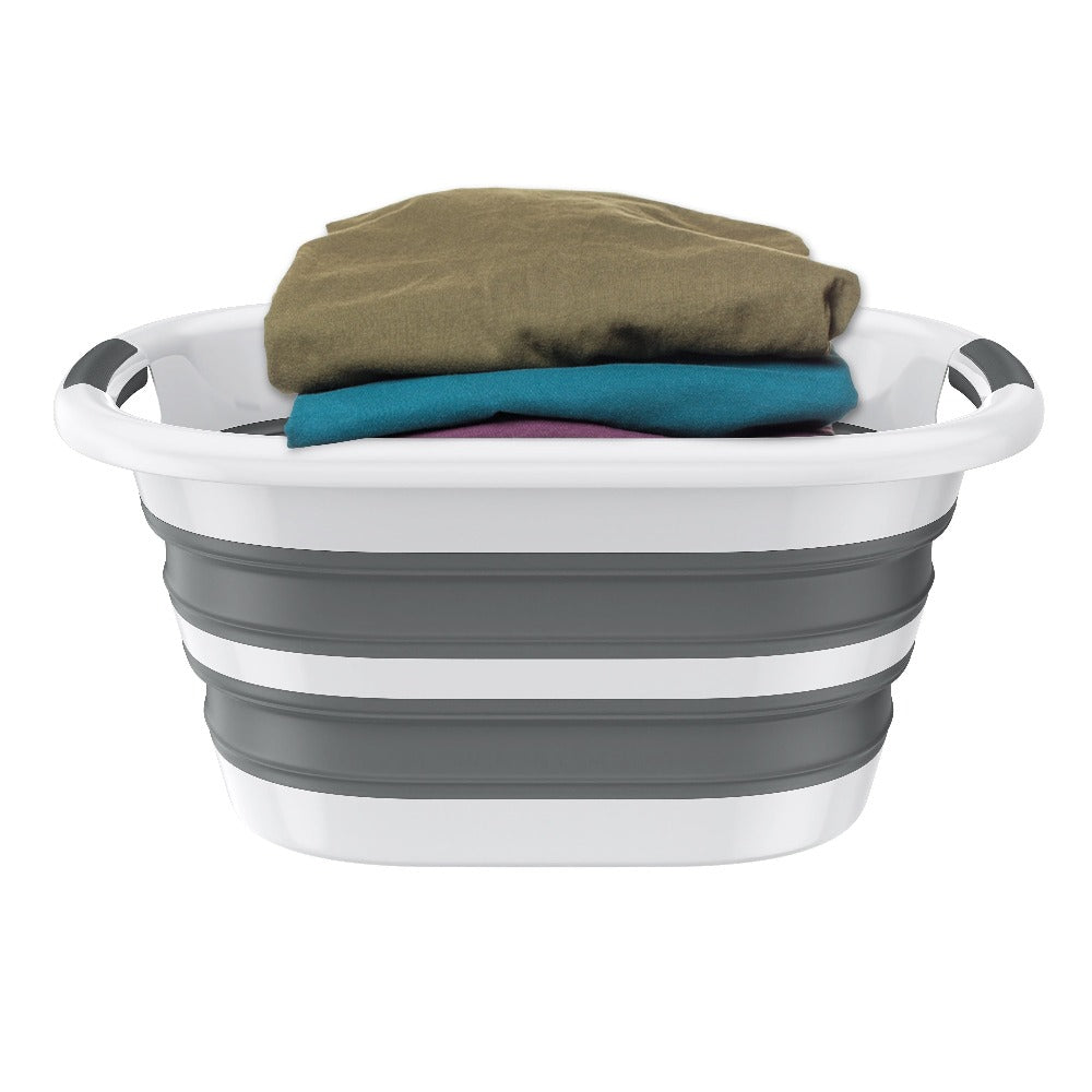 Cesto de ropa sucia plegable de 26L/40L - Cesta de almacenamiento de ropa portátil con asas, Cestos de lavandería