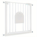 Puerta de seguridad para escaleras y puerta para animales, puerta de seguridad N Stop sin taladrar con rejilla de metal