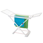 Tendedero Plegable con Alas, 20 Metros de Superficie de Tendido, Hecho de Resina Resistente al Sol y a la Intemperie, 180 x 108 x 55 cm - Dekohome