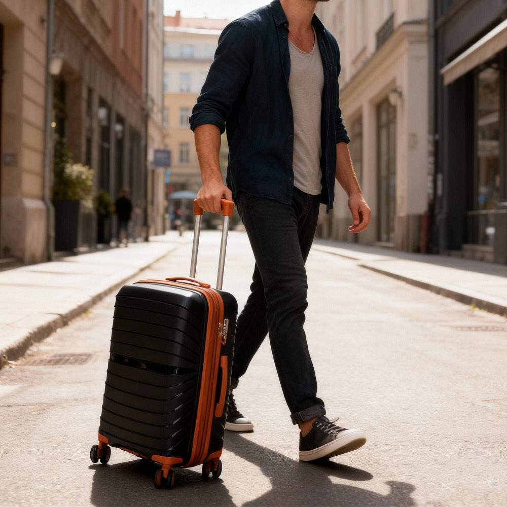 Maleta Nueva de 20 Pulgadas 100% PP | Resistente a Golpes y No Deformable | Diseño Expandible | Lista para Vuelos | Ideal para Aventuras de Viaje y un Regalo Práctico Perfecto para Amigos
