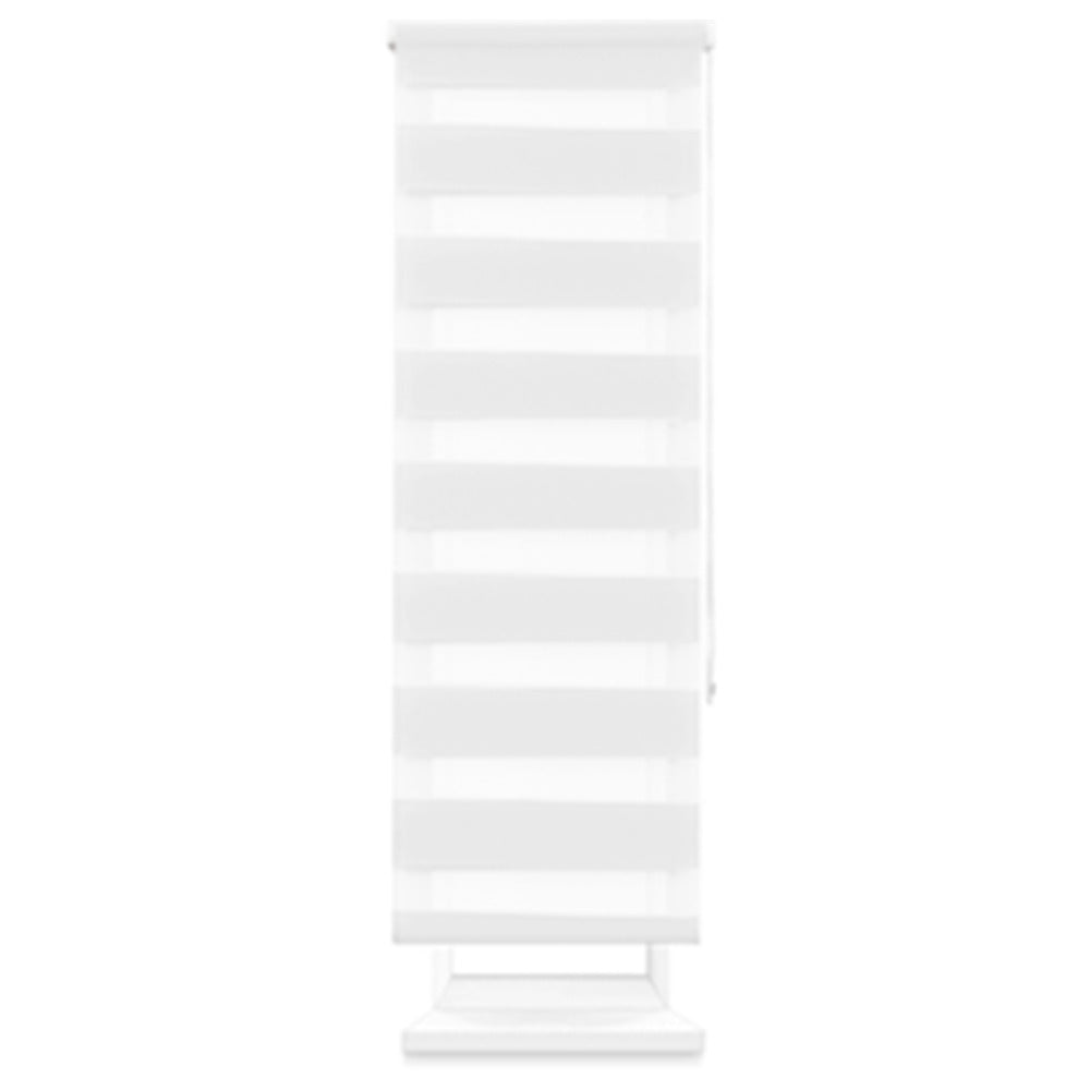 Estor enrollable de día y noche de doble capa, sin taladro, fácil instalación, resistente y duradero
