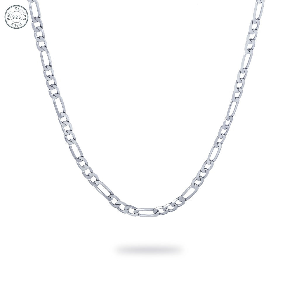 Collar Fegaro minimalista y elegante de plata esterlina 925, estilo sofisticado, temperamento refinado, estilo para parejas, regalo de aniversario, regalo de Navidad, regalo del Día del Padre, viene con una exquisita caja de regalo