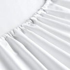 Juego de 2 sábanas bajeras de 100% algodón puro, disponible en tamaños King/Queen/Full/Twin — Material totalmente de algodón, suave y transpirable, con bordes con ribete de vivo profundo; ofrecido en blanco, gris y azul, lo que lo convierte en un regalo d
