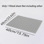 1 pieza Protector de colchón impermeable de alta calidad, sábana bajera ajustada, fabricada con tecnología de gofrado Soundwave, cubrecama suave y cómodo, lavable a máquina, apto para dormitorios, hoteles, residencias estudiantiles, fundas de almohada y r
