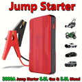 Arrancador de Coche - 12V 3000A Pico, Inicia 6.0L Gasolina/5.0L Diésel en 3s. Carga Rápida USB-C PD para Teléfonos/Portátiles. Linterna LED (SOS/Estroboscópica). Para Coches, SUV, Camiones, Motos, Barcos. Ideal para Viajes, Camping, Invierno, Baterías Mue