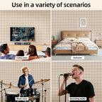 Paquete de 24 Paneles Autoadhesivos de Alta Densidad para Absorción de Sonido, Insonorización de Paredes, Puertas, Techos, Juegos, Decoraciones, Oficinas y Estudios