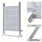 Accesorio de plataforma de herramientas de escalera de metal de alta resistencia - Estante de trabajo antideslizante y bandeja de herramientas con múltiples soportes de herramientas, altura ajustable, 350mm x 300mm x 60mm, 10,5" x 11,5" x 2,3" para electr