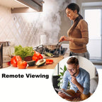 Cámara despertador Wifi 1080P con detección de movimiento, visualización remota y grabación en bucle, incluye tarjeta SD de 16GB, alertas ricas, cámara de vigilancia HD para el hogar, cámara de monitoreo segura adecuada para tu hogar, oficina o mascota