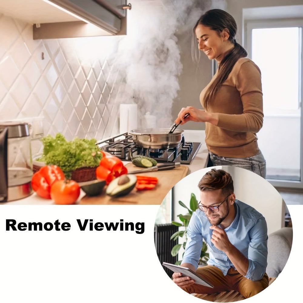 Cámara despertador Wifi 1080P con detección de movimiento, visualización remota y grabación en bucle, incluye tarjeta SD de 16GB, alertas ricas, cámara de vigilancia HD para el hogar, cámara de monitoreo segura adecuada para tu hogar, oficina o mascota