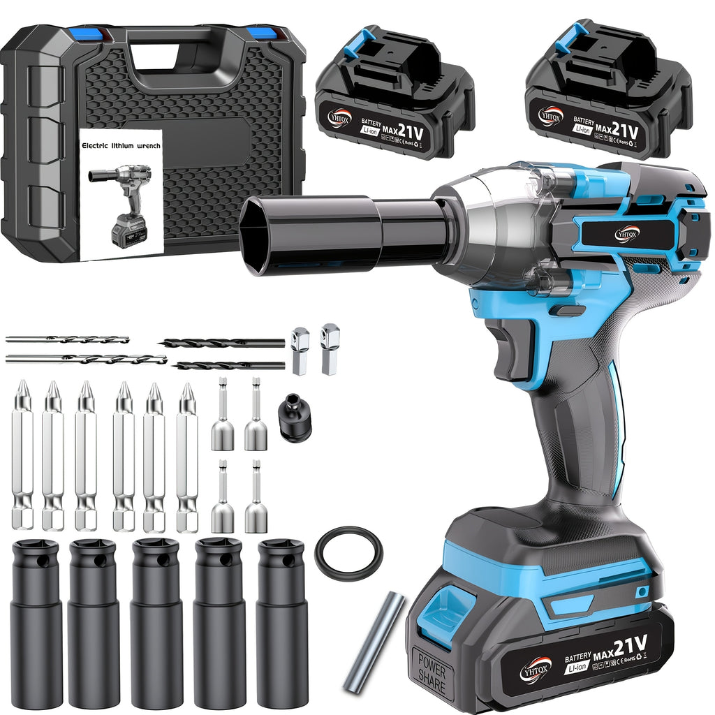 Llave de impacto inalámbrica sin escobillas portátil | Automoción, ruedas y reparaciones