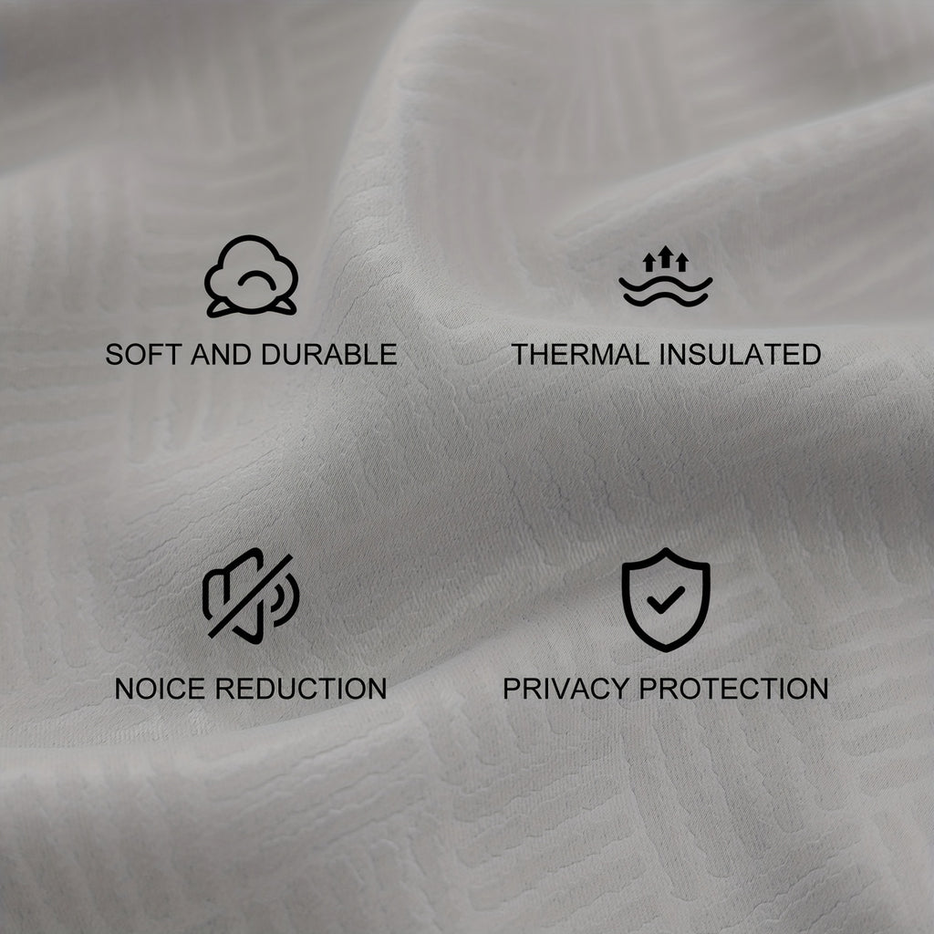 Cortinas opacas YSTYLE 2, método de colgante perforado, protección solar, protección de la privacidad, aislamiento térmico, reducción de ruido, adecuadas para diversas decoraciones de interiores como dormitorios, salas de estar y restaurantes