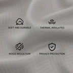 Cortinas opacas YSTYLE 2, método de colgante perforado, protección solar, protección de la privacidad, aislamiento térmico, reducción de ruido, adecuadas para diversas decoraciones de interiores como dormitorios, salas de estar y restaurantes