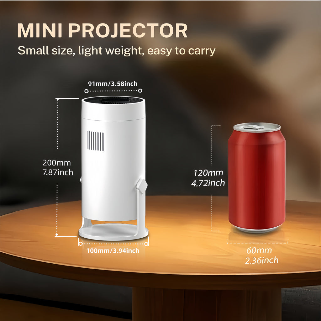 Proyector | Proyector Mini de Cine en Casa 2026, Sistema Android 11.0, Proyector 4K con WIFI 6 y BT 5.2, Decodificación 4K, Resolución Nativa