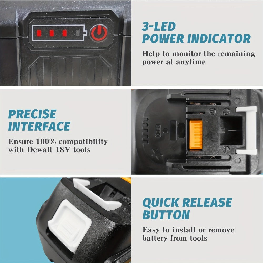 Paquete de 1/2/4/6/8 Batería BL1850B de 8.0Ah + Cargador DC18RC de 3A para baterías Makita de 18V 14.4V-18V BL1850 BL1830 BL1860 BL1840 y cargador DC18RD DC18RC DC18SF DC18RCT DC18RF, solo cargador o solo batería