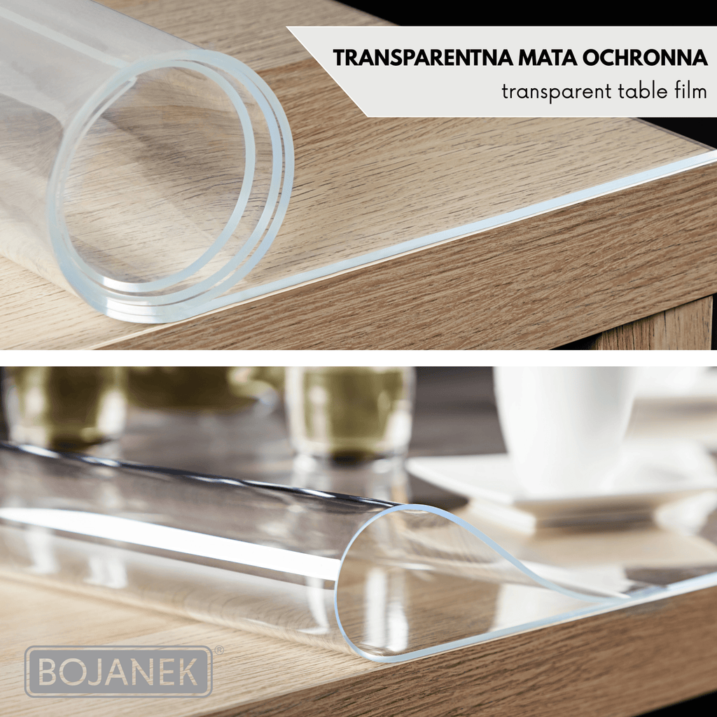 Mantel Protector con PVC de 2mm - Ancho 90cm - Mantel de Vidrio Suave Transparente Resistente a Arañazos y Agua, Protector de Mesa Fácil de Limpiar, Papel de Mesa Duradero para Cocina, Comedor, Restaurante, Oficina y Hogar - 90X90cm, 90X100cm, 90X110cm, 9