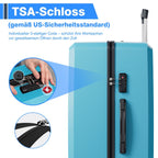 Juego de 5 piezas de equipaje, juego de viaje para trolley de negocios y viajes, cerradura TSA, ruedas de 360°