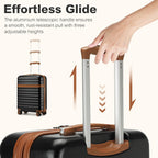 3 piezas de Conjunto de Maleta Trolley Equipaje de Mano Maleta de Viaje Maleta de Viaje de Caja Dura ABS + PC con 4 Ruedas Candado TSA Conjunto de Maleta Incluye 1 Mochila de Viaje y 1 Bolsa de Aseo Regreso a la Escuela Regalo de Vacaciones