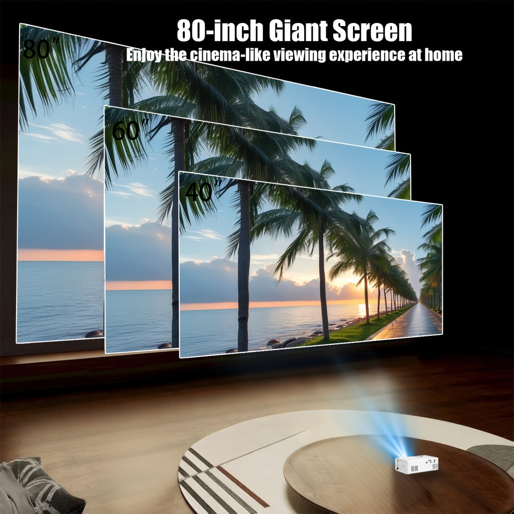 Proyector | Proyector portátil, compatible con 1080P, conexión USB, control remoto - Compatible con smartphones, tabletas, portátiles, TV Sticks