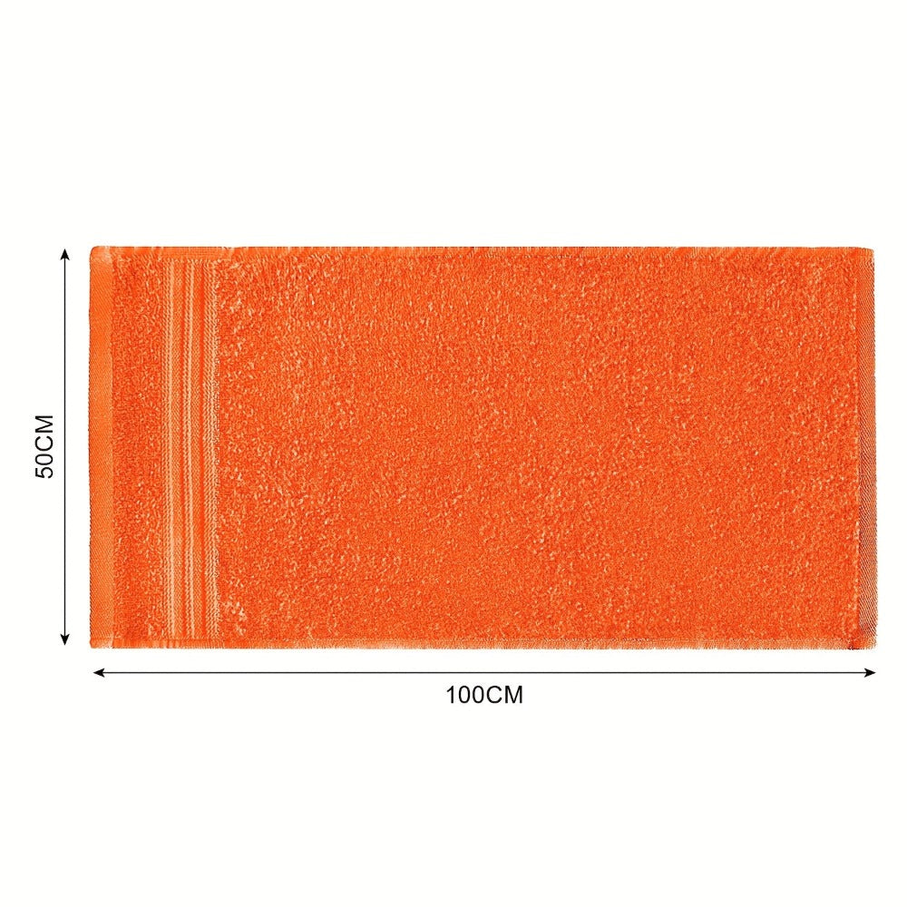 Juego de 10 Toallas de Mano de 50 x 100 cm, 550 g/m², Toallas de Algodón Suave, Secado Rápido, Altamente Absorbentes y Ligeras, Multiusos con Borde a Rayas Moderno, Ideales para Hogar, Hotel y Baño