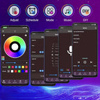 Tiras de luces LED inteligentes para dormitorio 5m, RGB con control remoto aplicación