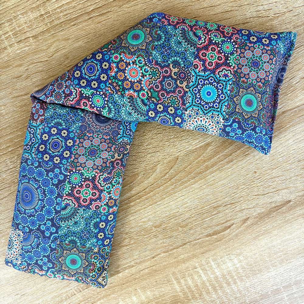 Bolsas térmicas de semillas para microondas, tamaño 50×12 cm, bolsas multifuncionales de terapia fría y calor, aptas para calentar en microondas y enfriar en nevera.