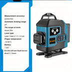 Nivel láser | Nivel Láser de 16 Líneas Jemi Tool 360 Autonivelante, Tamaño de Bolsillo 4X360 Línea Cruzada Verde, Herramienta de Nivel Láser para