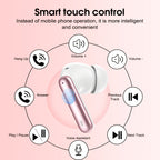 Auriculares Bluetooth | Audífonos Inalámbricos, Auriculares Inalámbricos 5.3 con Sonido Estéreo de Graves, Micrófono con Cancelación de Ruido y