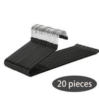 Juego de 20 perchas para faldas, perchas doradas antideslizantes para pantalones, perchas para abrigos que ahorran espacio con revestimiento antideslizante, perchas multifuncionales para pantalones, adecuadas para pantalones, bufandas, jeans, faldas, etc.