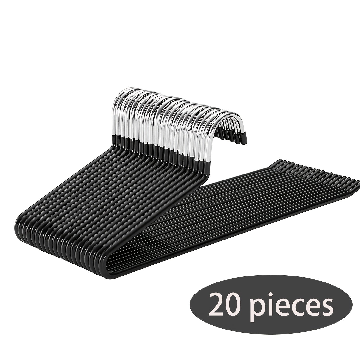 Juego de 20 perchas para faldas, perchas doradas antideslizantes para pantalones, perchas para abrigos que ahorran espacio con revestimiento antideslizante, perchas multifuncionales para pantalones, adecuadas para pantalones, bufandas, jeans, faldas, etc.