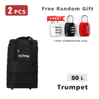 Maleta de Viaje de Tamaño Múltiple con Candado de Seguridad de Regalo | Juego de 2 Piezas (1 Maleta + 1 Candado) | Capacidades: 50L, 70L, 100L, 150L | Resistente para Trabajo, Festivales, Viajes