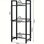 1pc Estante de Bebidas Metálico de Estilo Industrial de 3 Niveles - Ahorra Espacio, Antioxidante con Almohadillas Estables y Diseño de Ángulo de Inclinación, Perfecto para Encimera de Cocina y Almacenamiento en Armario, Estante de Almacenamiento de Cocina