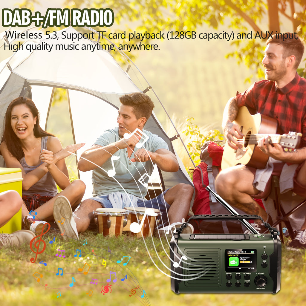 Radio de emergencia portátil | Camping supervivencia y cortes de energía