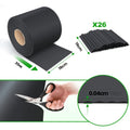 Tiras de PVC para pantalla de privacidad 450g/m², malla de valla de privacidad para jardín, 50m x 19cm, tapetes de doble varilla con 40 clips para terraza, patio, balcón, gris carbón, verde, gris claro