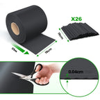 Tiras de PVC para pantalla de privacidad 450g/m², malla de valla de privacidad para jardín, 50m x 19cm, tapetes de doble varilla con 40 clips para terraza, patio, balcón, gris carbón, verde, gris claro