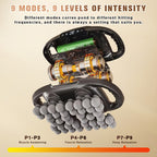 Masajeador multifuncional de 12/42 cabezales, masajeador eléctrico corporal, compresa caliente, relaja músculos, apto para cuello, hombros, espalda y piernas, 9 modos de ajuste, pistola masajeadora, apto para fitness en casa, deportes al aire libre, relaj
