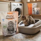 Arena para gatos con tofu perfutado, 6 l (1 paquete), original, arena para gatos con manzana, lavanda, limón y fibra de soja.