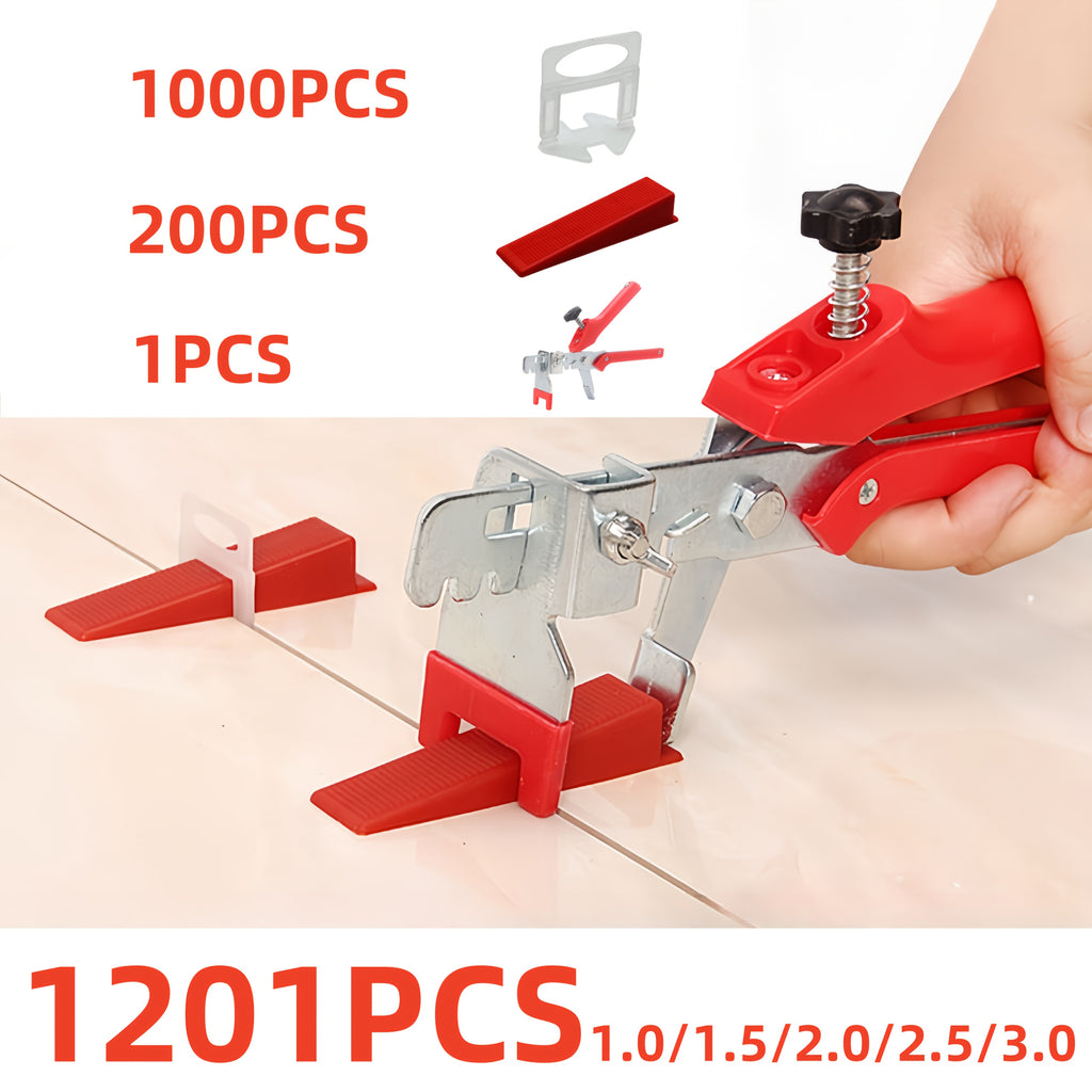 Kit de cuñas y clips para nivelar azulejos 1201 piezas | Para suelos y paredes