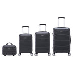 Conjunto de Maletas de Viaje Elegantes: Carcasa Ligera de Abs, Cerradura Numérica, 4 Ruedas Giratorias 360, Asa Telescpica de Aluminio Alloy Juego de Maletas Set Trolley Maleta Cabina ( 8002 NEW)