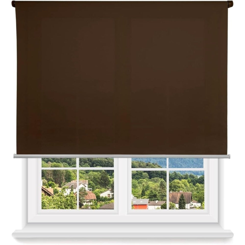 Estor Enrollable Translcido Economico Liso100 Poliester Facil de Instalar 60/80/100/120/150cm Estores para Ventanas y Puertas