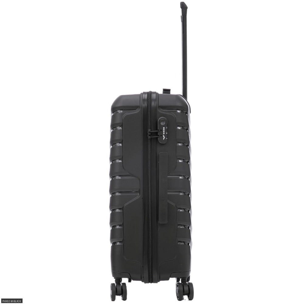 Opciones de equipaje / Polipropileno TSA / 28" 24" 20" 18" pulgadas / Dimensiones aproximadamente 75 x 50 x 30 cm o 68 x 41 x 25 cm o tamaño de cabina 55 x 40 x 20 cm o equipaje de mano 50 x 34 x 18 cm con ruedas desmontables / Equipaje de mano ABS+ de al